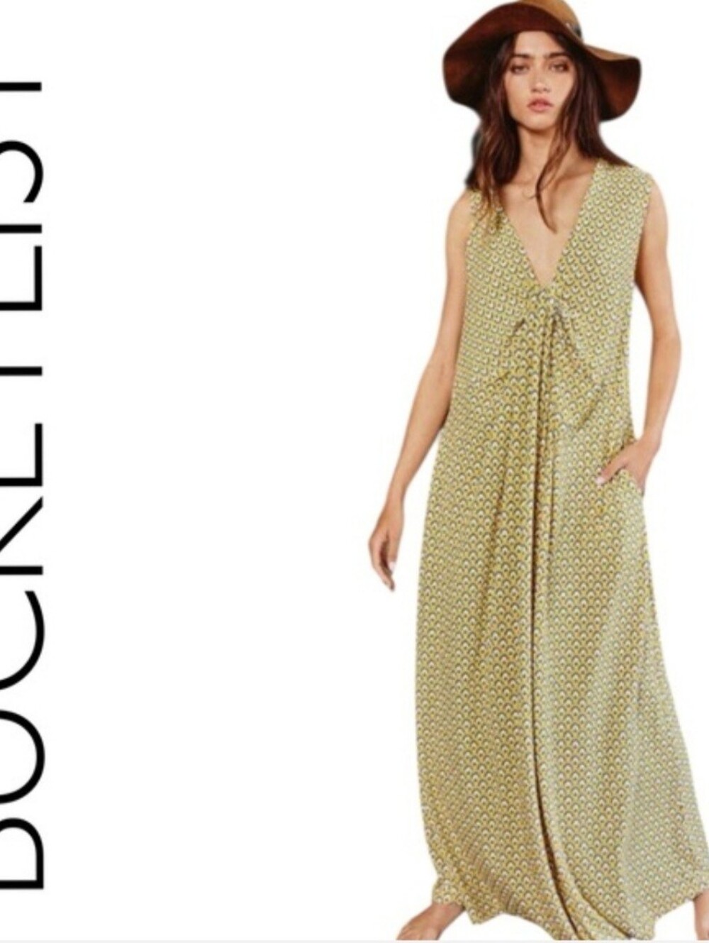 EUC BUCKETLIST Oversized Small WIDE LEG JUMPSUIT